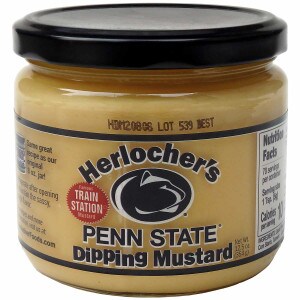 jar of Herlocher's Dipping Mustard with Penn State Athletic Logo
